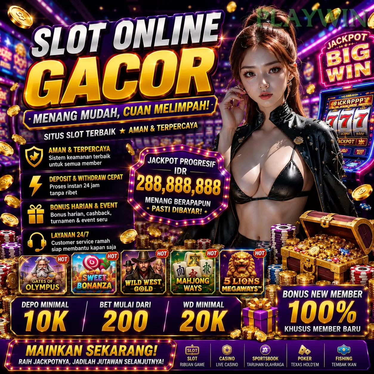 BONUS GARANSI KEKALAHAN SALDO KEMBALI 100_ promotion image